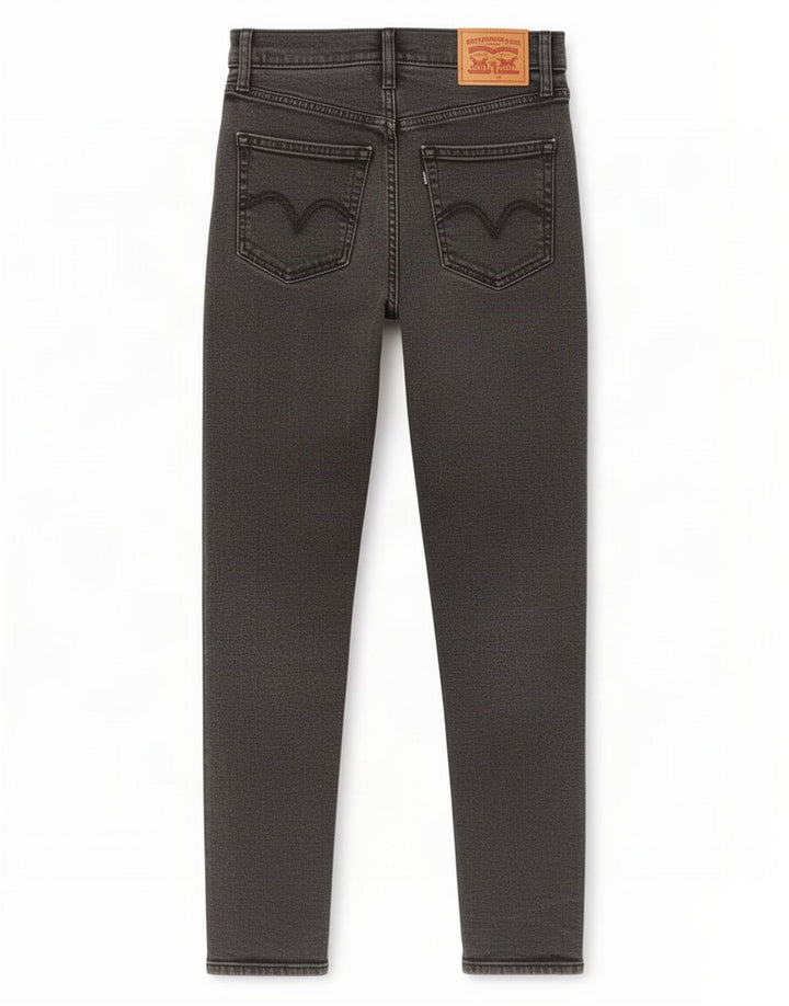 Damskie zwężane dżinsy Levi's W25 L27 Szara bawełna