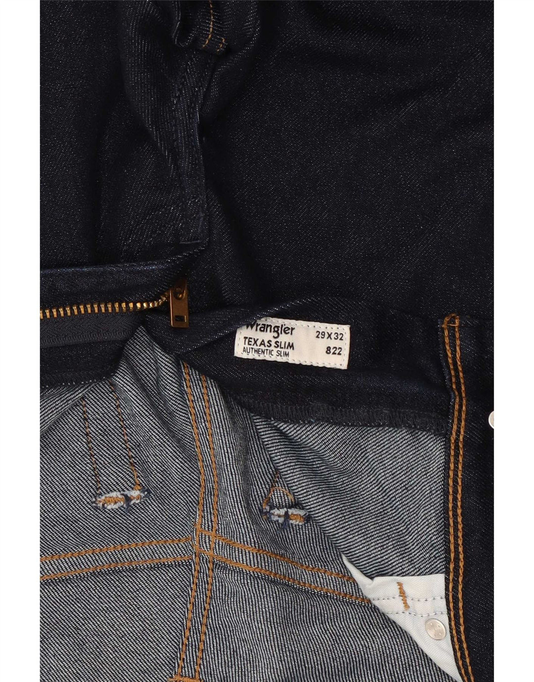 Damskie jeansy Wrangler Texas Slim W29 L32 Granatowe, bawełniane