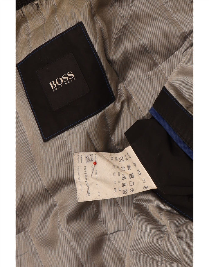 Płaszcz męski Hugo Boss EU 52 XL, szara wełna