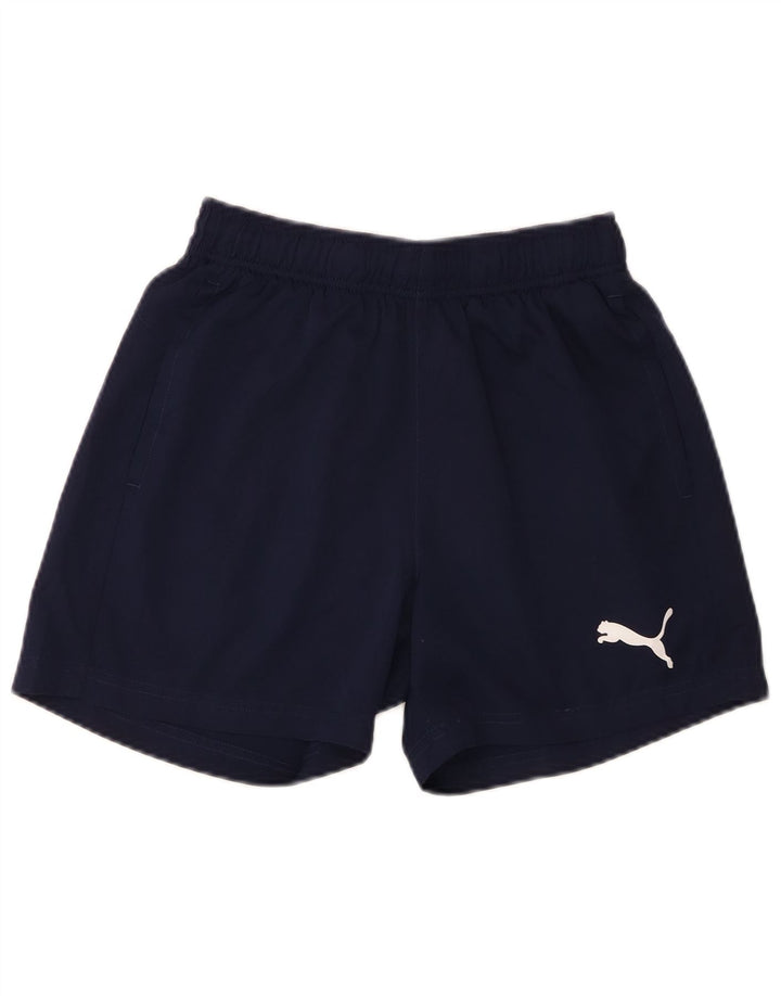 Damskie spodenki sportowe Puma UK 10, małe, granatowe, poliestrowe