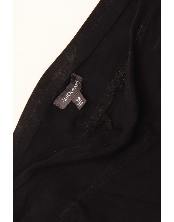 Legginsy damskie Marks & Spencer z autografami, UK 18 XL, czarne