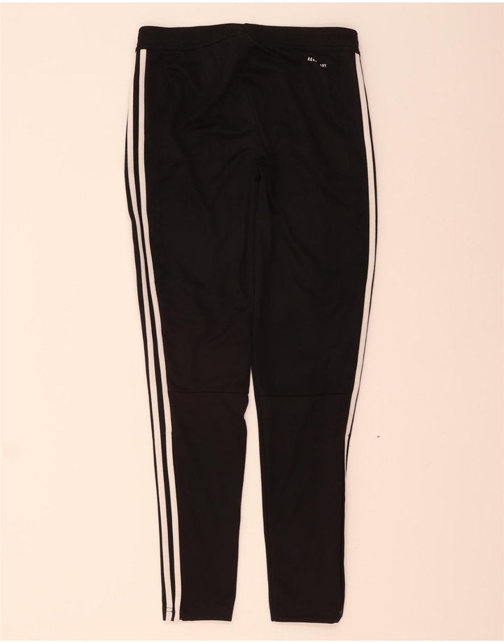 Damskie spodnie dresowe ADIDAS Aeroready UK 8/10, małe, czarne, poliestrowe