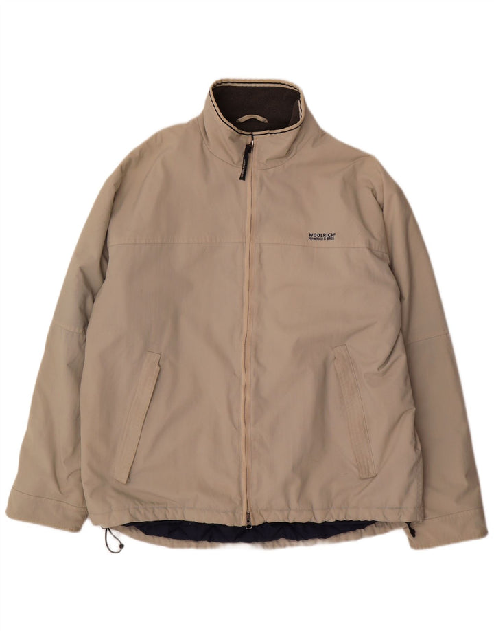 Męska kurtka wiatrówka Woolrich UK 42 XL, beżowy nylon