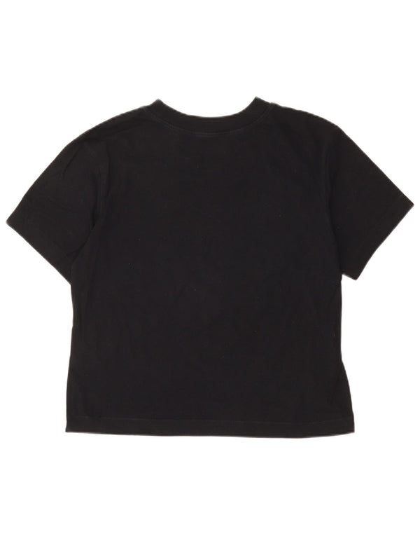 Damska koszulka Vans Crop Graphic Top UK 14, duża, czarna, bawełniana