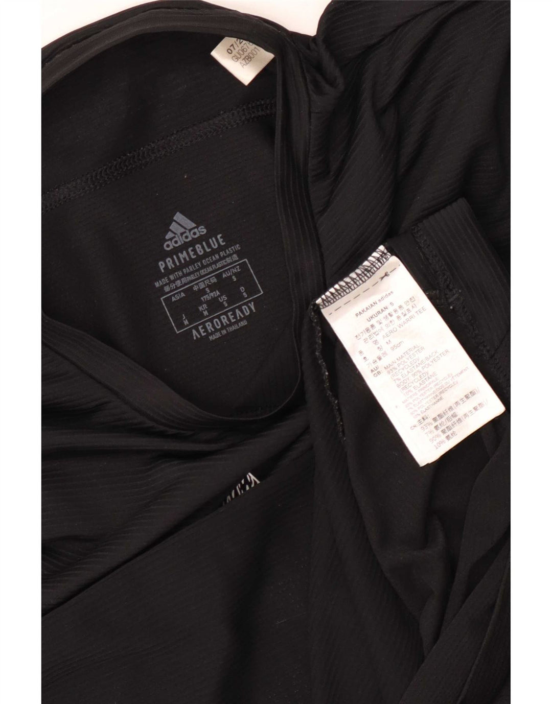 Adidas Męskie Prime Blue Graphic T-shirt Top Mały Czarny Poliester