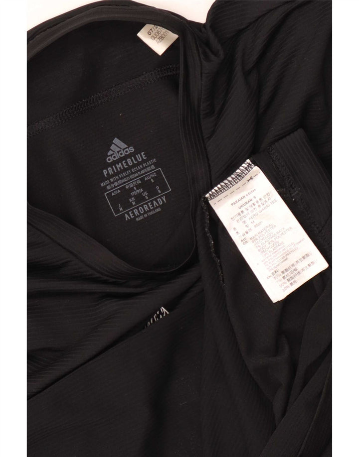 Adidas Męskie Prime Blue Graphic T-shirt Top Mały Czarny Poliester