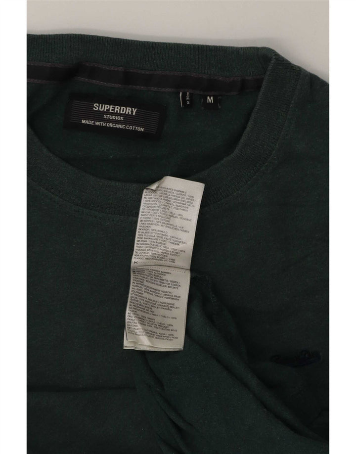 T-shirt męski Superdry, bawełniany, średni zielony