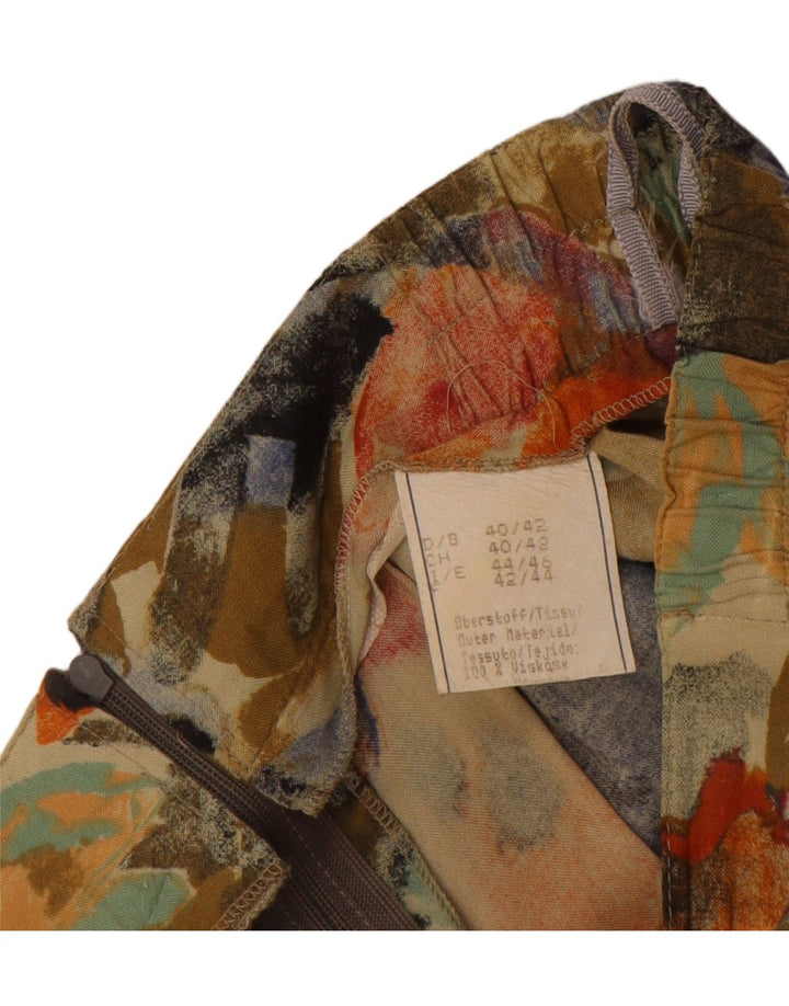 VINTAGE Damska plisowana spódnica Maxi IT 44/46 Medium W28 Wielobarwny kwiatowy