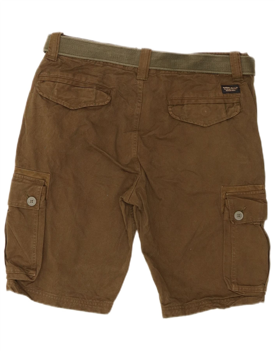 Męskie spodenki cargo Superdry W32, średnia bawełna khaki