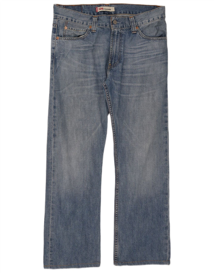 Męskie jeansy Levi's 506 Straight W34 L29 Niebieskie bawełniane