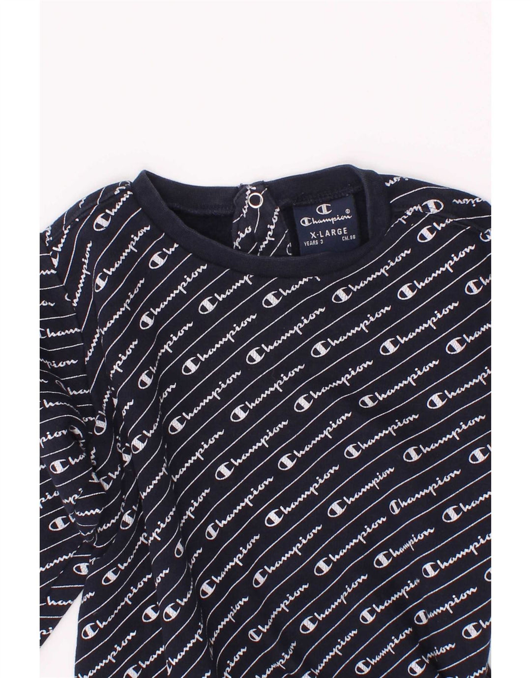 Chłopięca bluza z grafiką Champion, 2-3 lata XL, granatowa