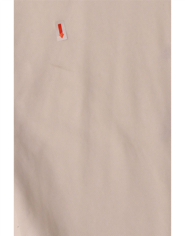 Damska bluza oversize ADIDAS z grafiką UK 12, średnia w kolorze złamanej bieli
