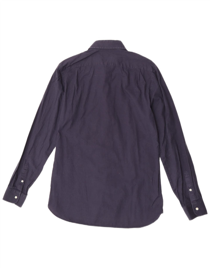 Koszula męska Reiss Slim Fit, średnia, granatowa, bawełniana