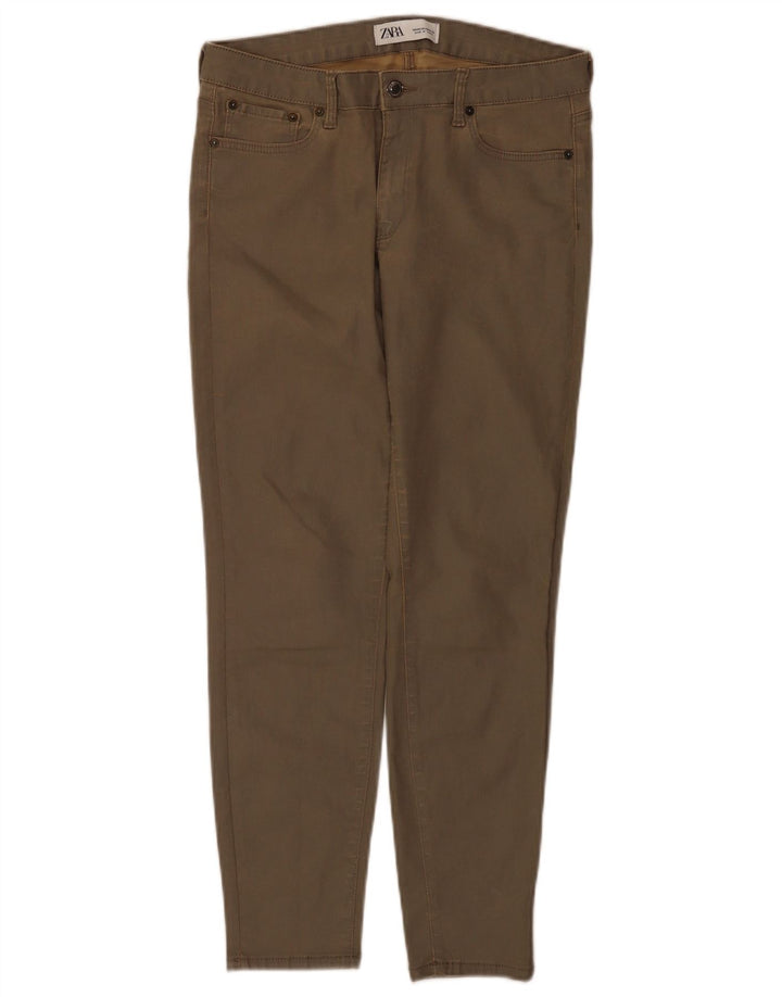 Damskie jeansy skinny Zara EU 40 Medium W30 L26 Khaki