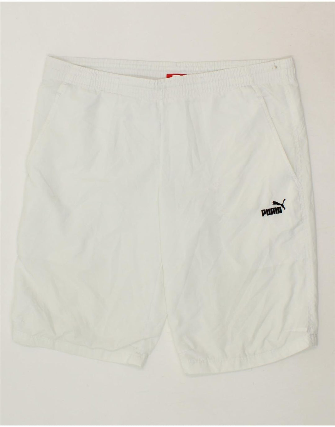 PUMA Mens Sport Shorts Medium White Vintage Puma and Second-Hand Puma from Messina Hembry 