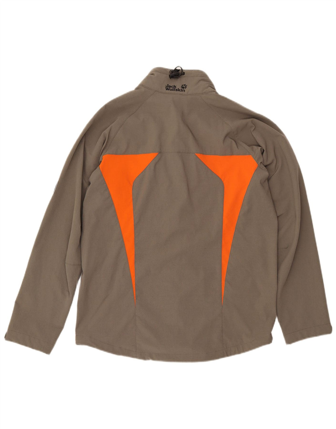 Męska kurtka bomberka Jack Wolfskin z zamkiem UK 34, mała, khaki, poliamid