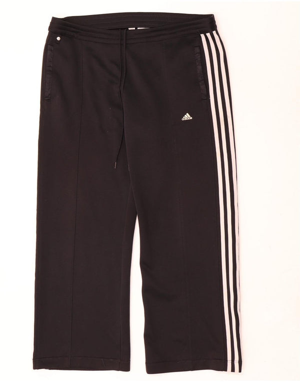 Damskie spodnie dresowe Adidas Clima 365 UK 16, duże, czarne, poliestrowe