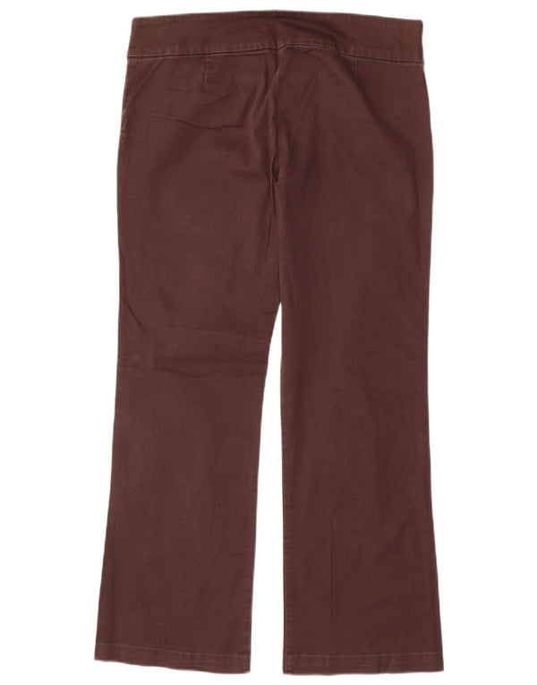 Spodnie damskie Zara Bootcut EU 40 Medium W30 L27 Brązowa bawełna