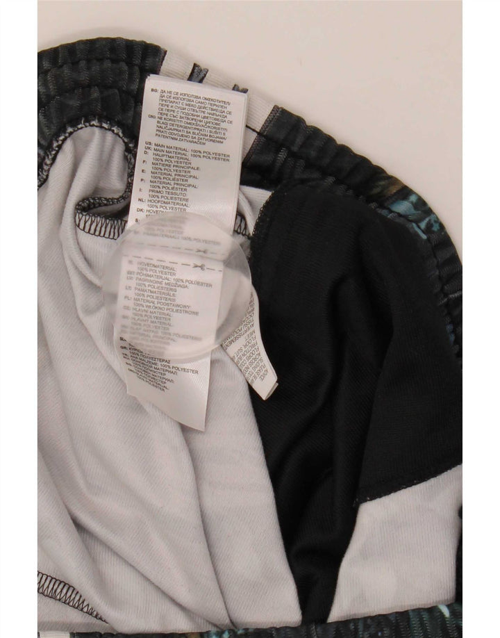 Damskie spodnie dresowe Adidas UK 14, duże, wielobarwne, z kwiatowym poliestrem