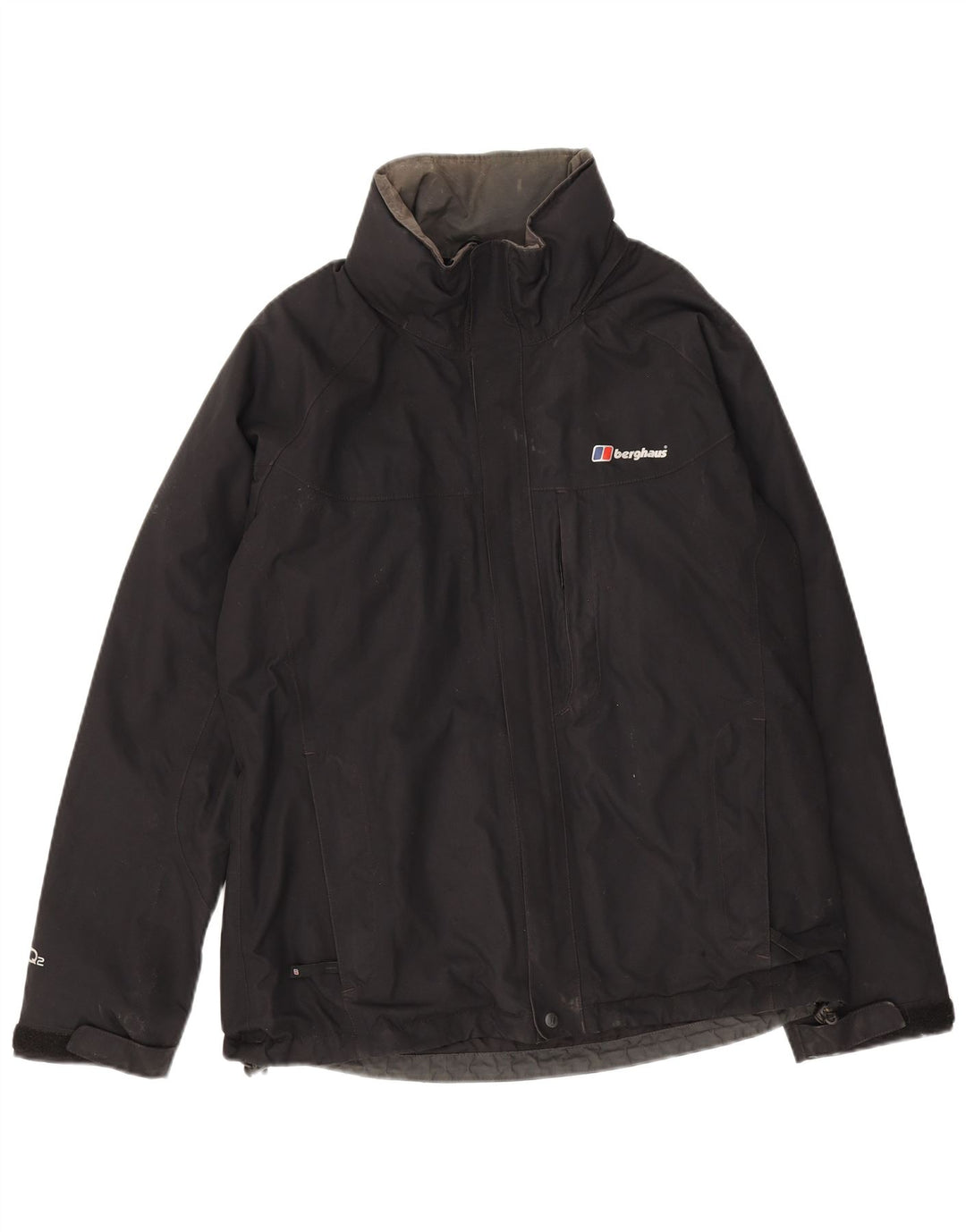 Męska kurtka przeciwdeszczowa Berghaus UK 38 Średni czarny nylon