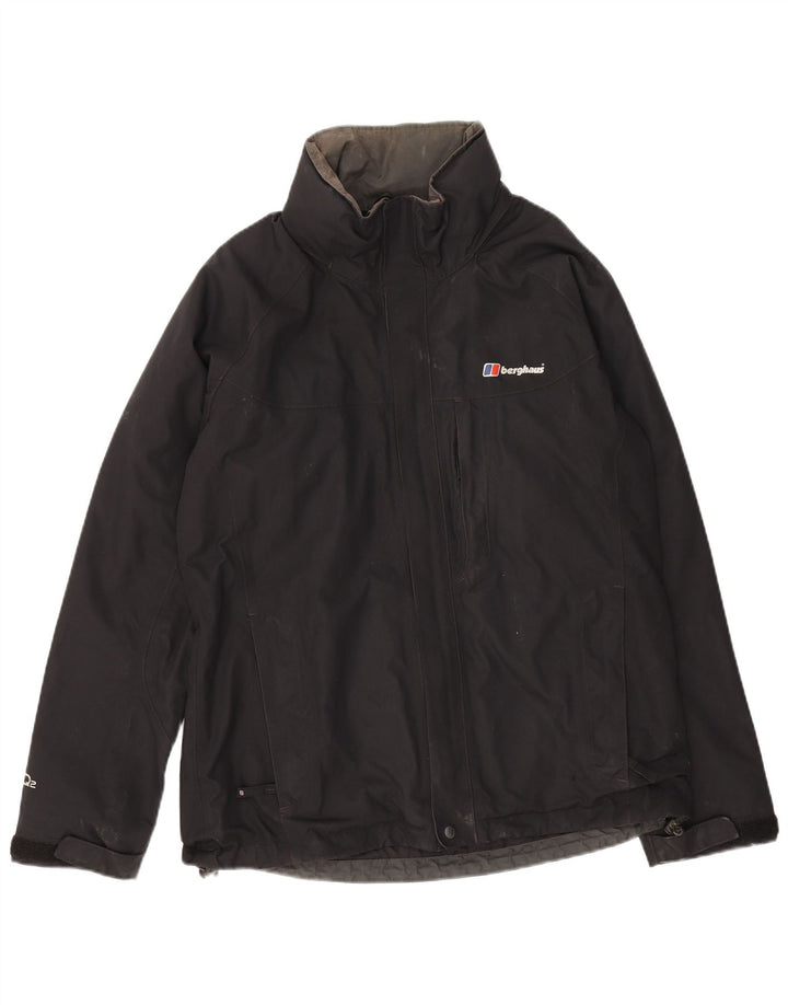 Męska kurtka przeciwdeszczowa Berghaus UK 38 Średni czarny nylon