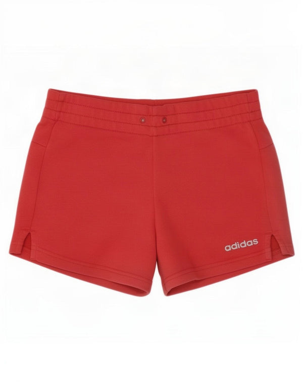 Damskie spodenki sportowe Adidas UK 4/6 XS Czerwone bawełniane