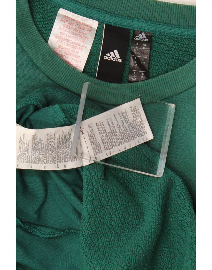 Bluza chłopięca Adidas 15-16 lat, zielona bawełna