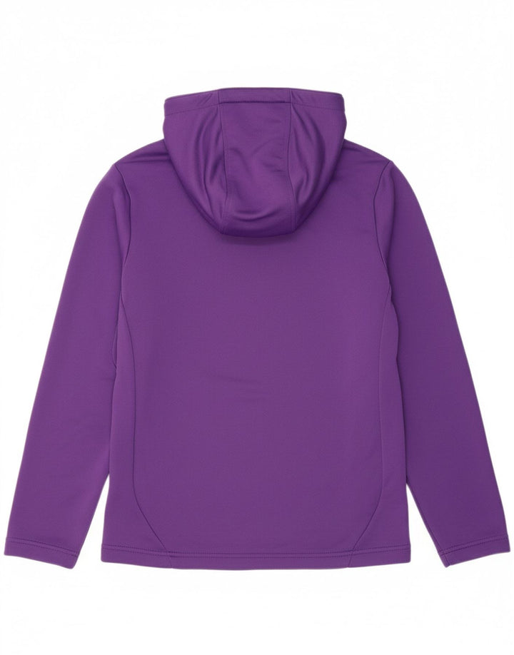 ADIDAS Mens Graphic Zip Hoodie Sweater Small Purple Polyester