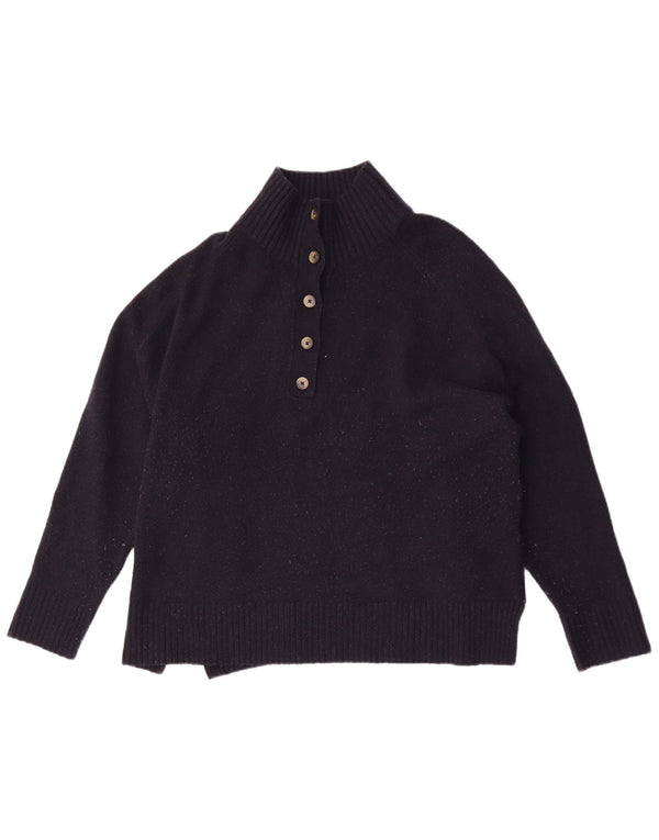 Damski sweter zapinany na guziki, duży, zapinany na guziki, Zara UK 16, duży, granatowy