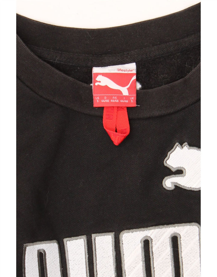 Męski sweter z grafiką PUMA, mały, czarny