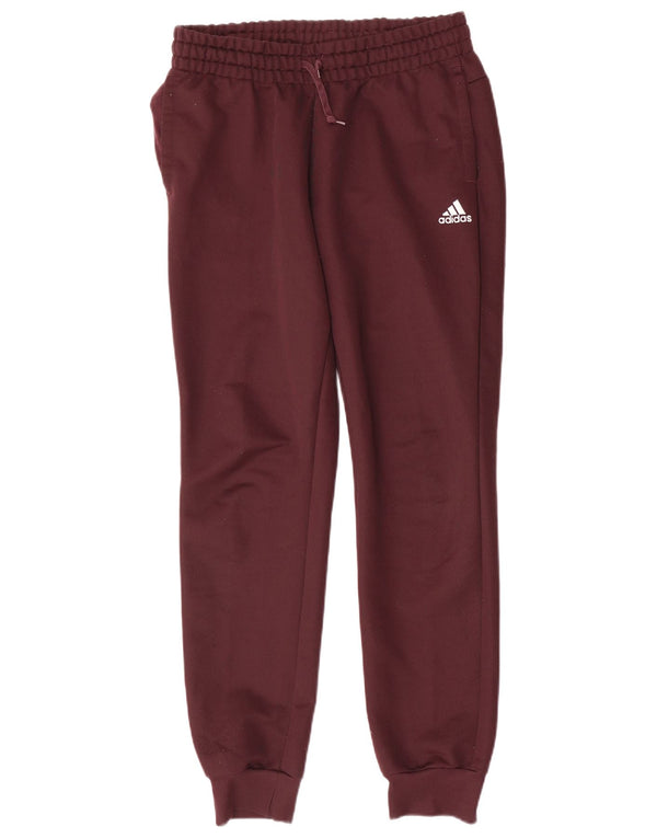Damskie spodnie dresowe Adidas Joggers UK 8/10 Mały bordowy poliester