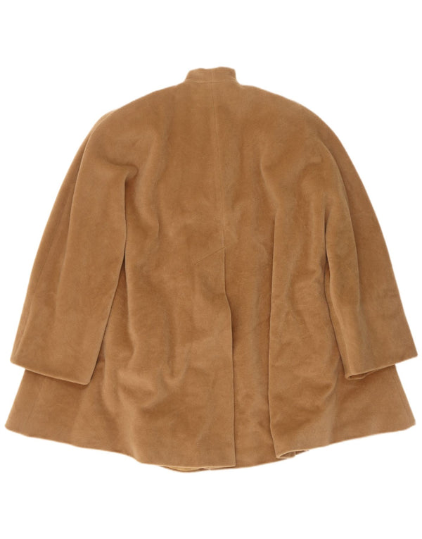 Gianfranco Ferre Damski płaszcz z rękawem 3/4 UK 18 XL, brązowa wełna