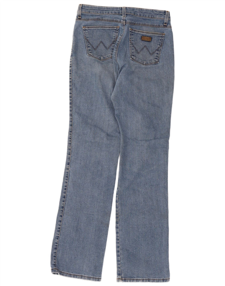 Damskie jeansy Wrangler Bootcut W30 L32, niebieska bawełna