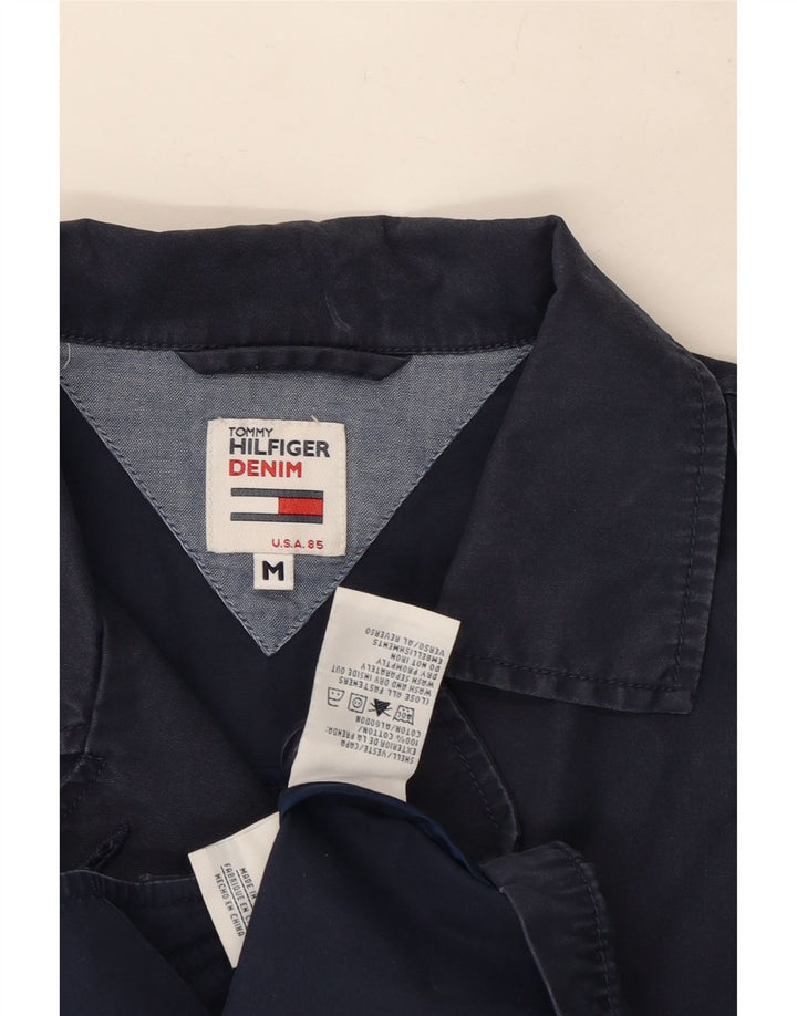 Damska kurtka wojskowa Tommy Hilfiger UK 14, średnia, granatowa, bawełniana
