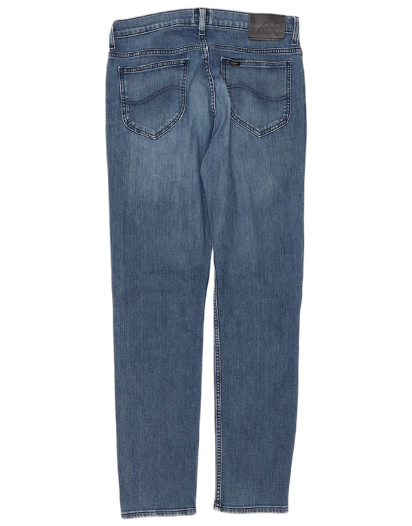 Męskie jeansy Lee Rider Slim W32 L32 Niebieskie bawełniane