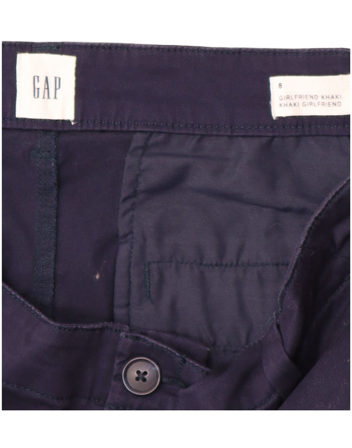 Damskie spodnie Chino GAP Girlfriend US 8 Medium W32 L28 Granatowe