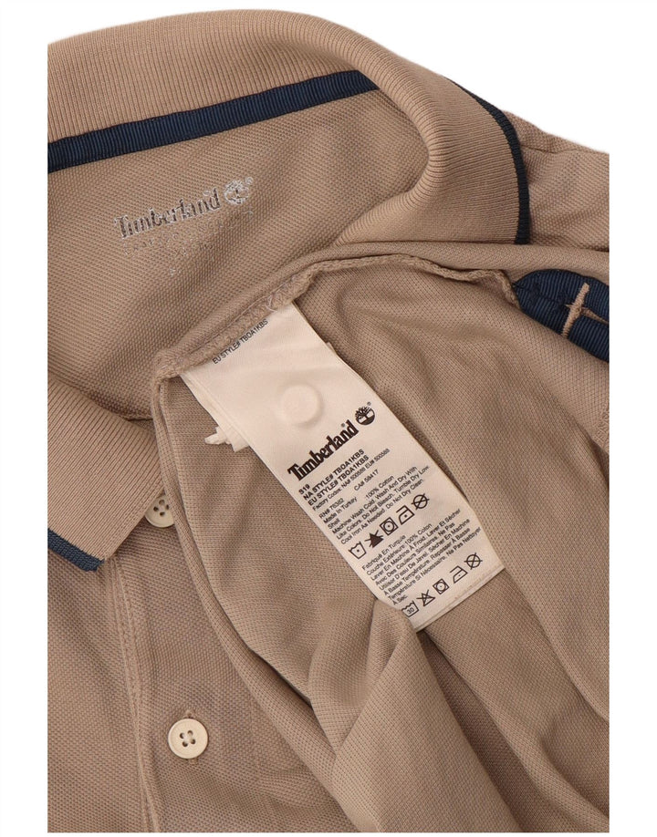 Męska koszulka polo Timberland XL, beżowa, bawełniana