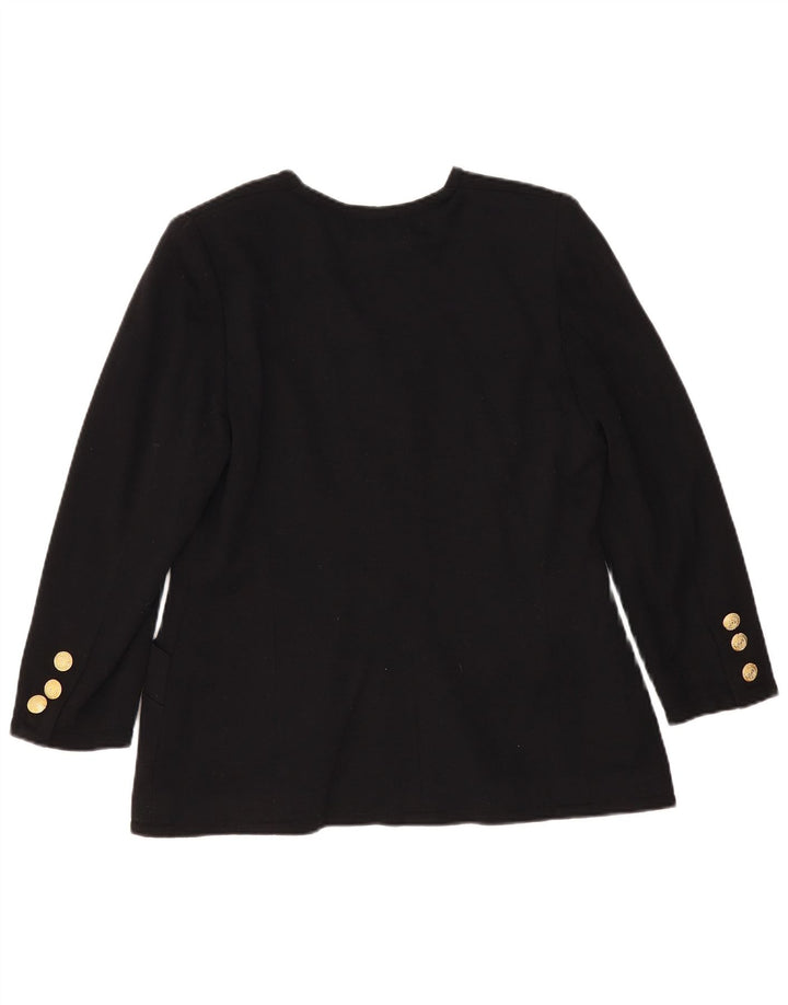 Damska marynarka zapinana na 5 guzików Luisa Spagnoli UK 12, średnia czarna