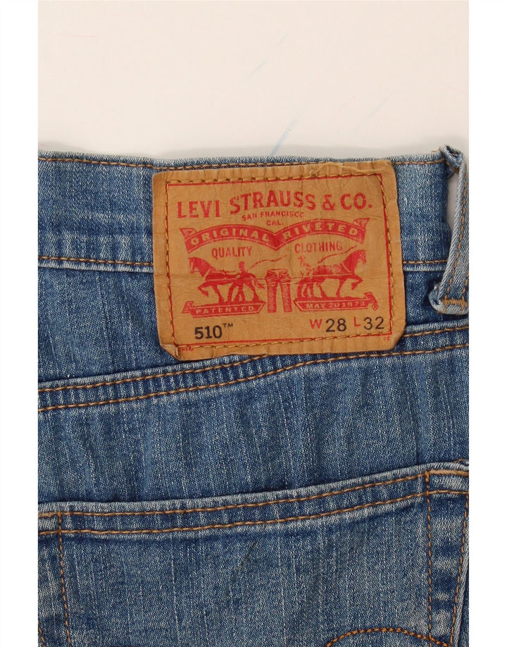 LEVI'S Womens 510 Skinny Jeans W28 L32 Blue Vintage Levi's and Second-Hand Levi's from Messina Hembry 