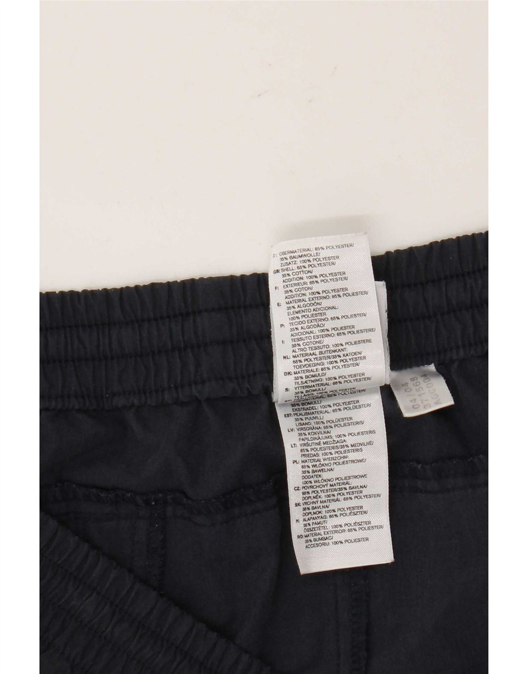 Męskie spodnie dresowe Adidas Capri XL granatowe, poliestrowe