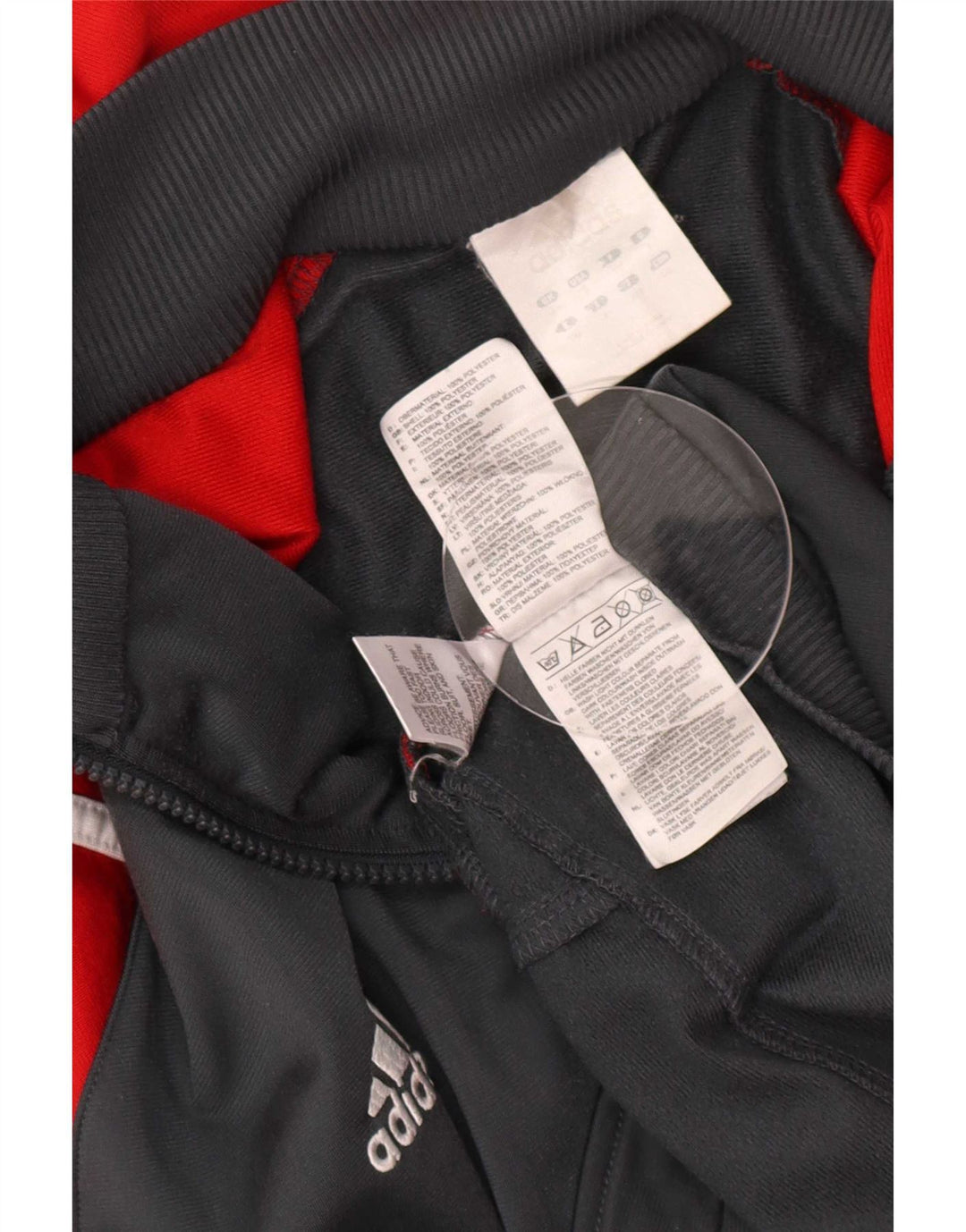 Adidas Męska bluza dresowa XL Szary Colorblock Poliester