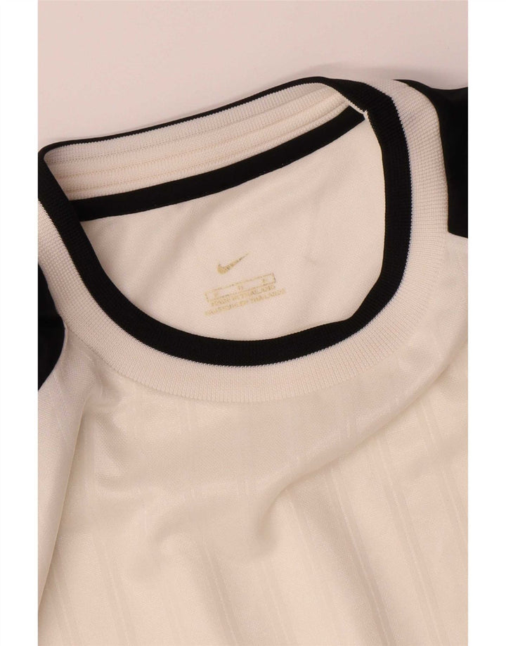 T-shirt męski Nike Top, średni biały poliester z blokami kolorów