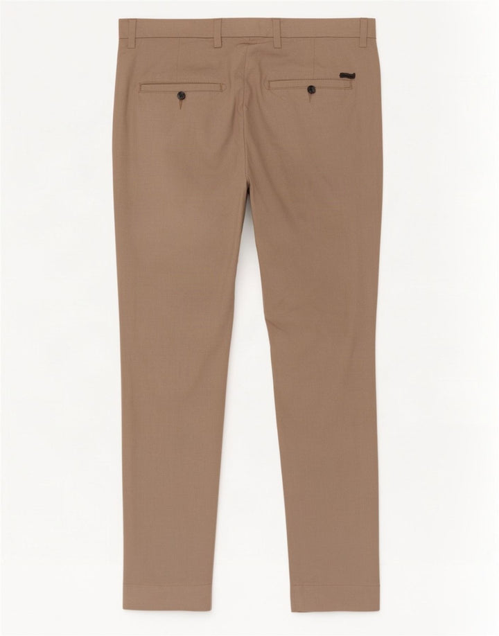 Męskie zwężane spodnie chino Jack & Jones W34 L32 Beżowy poliester