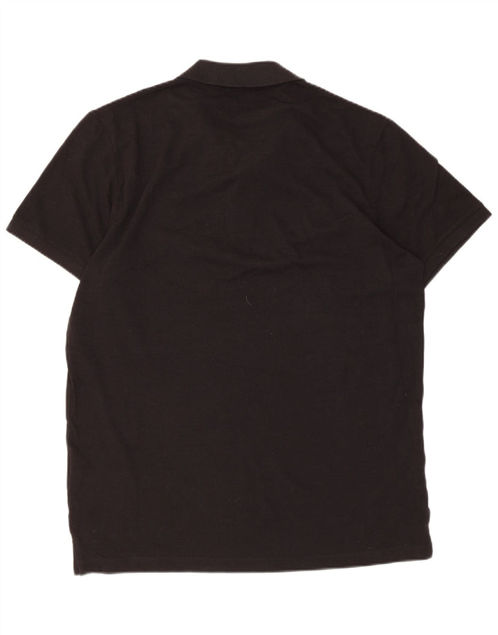 Męska koszulka polo Jack & Jones, duża, czarna, bawełniana