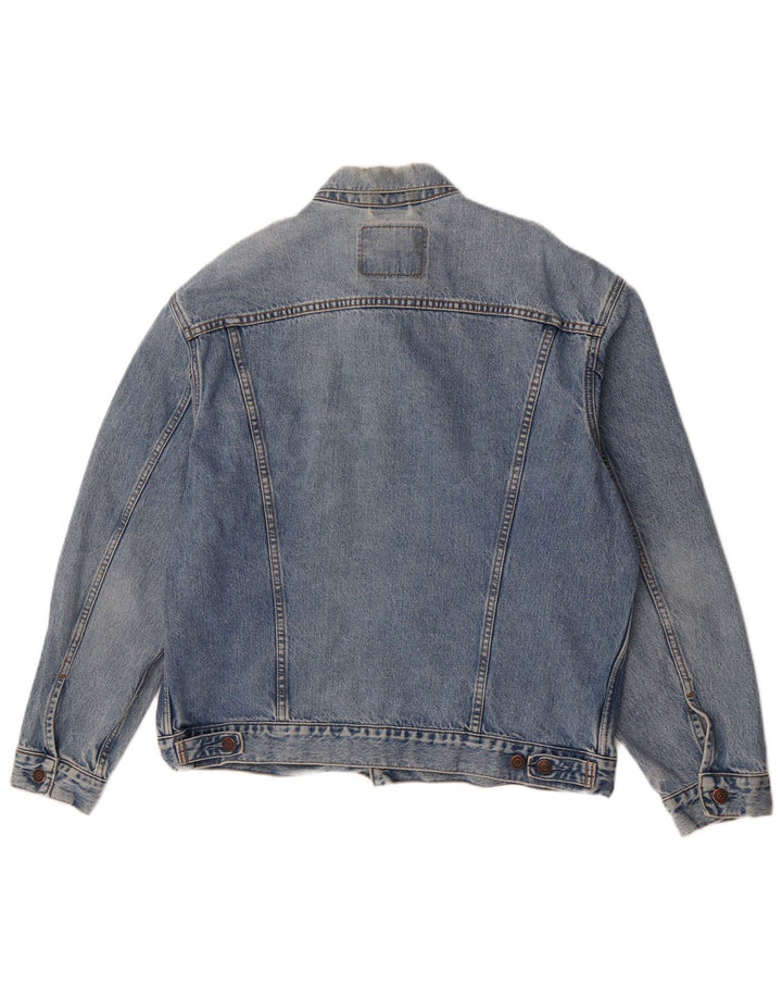 Męska kurtka dżinsowa Levi's UK 42 XL, niebieska, bawełniana