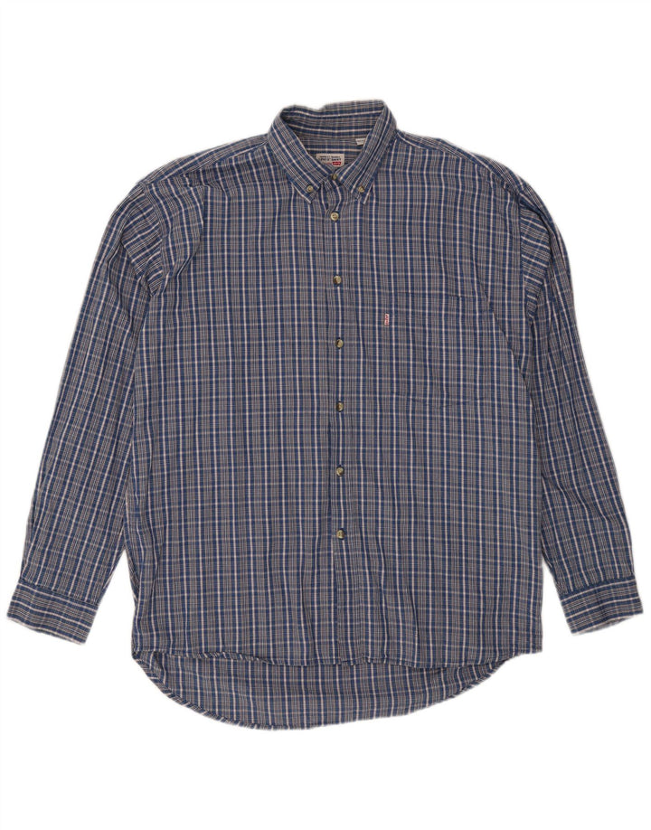 Koszula męska Levi's, bawełniana, w dużą niebieską kratkę