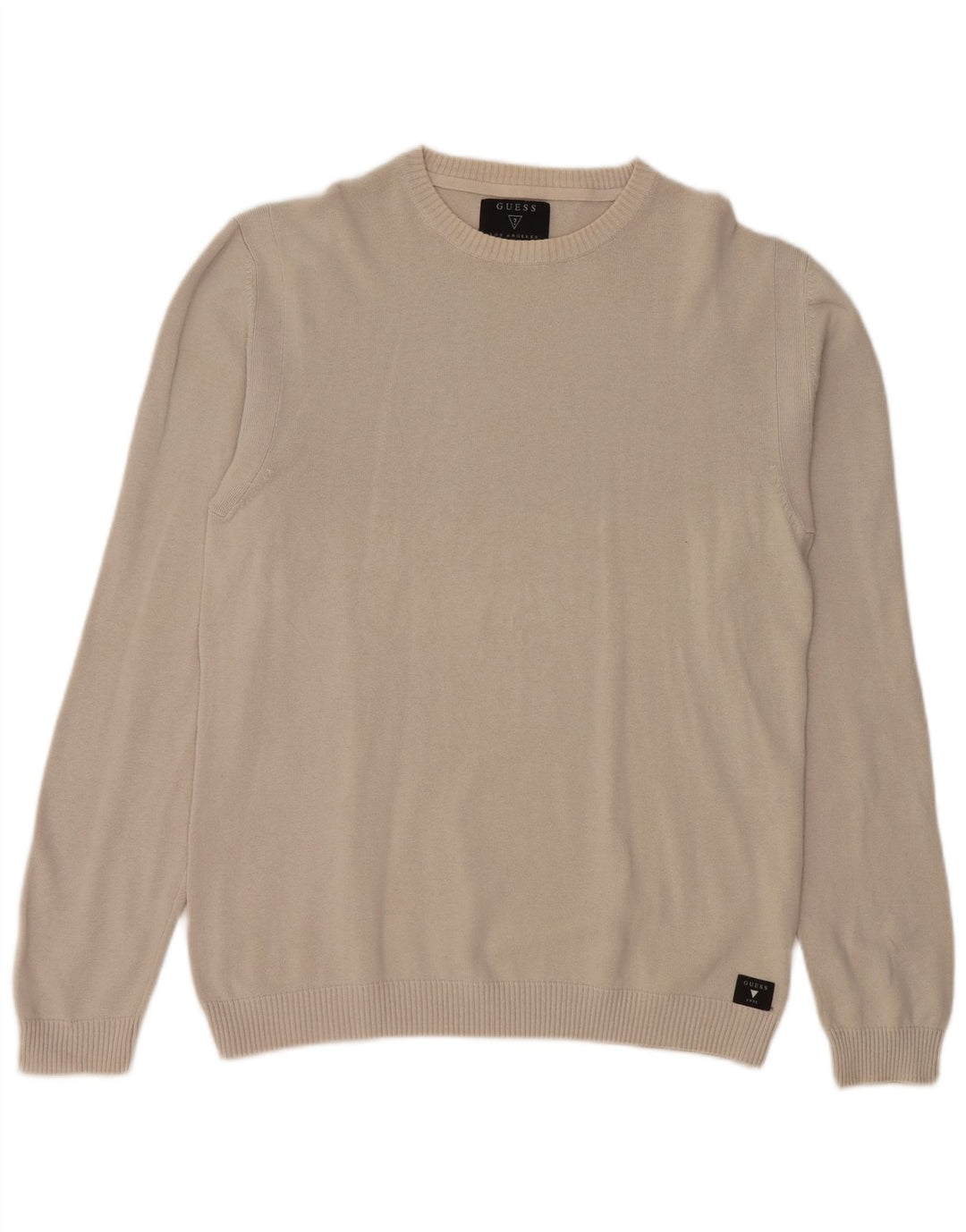 Sweter damski Guess z dekoltem w łódkę, UK 14, duży, szary