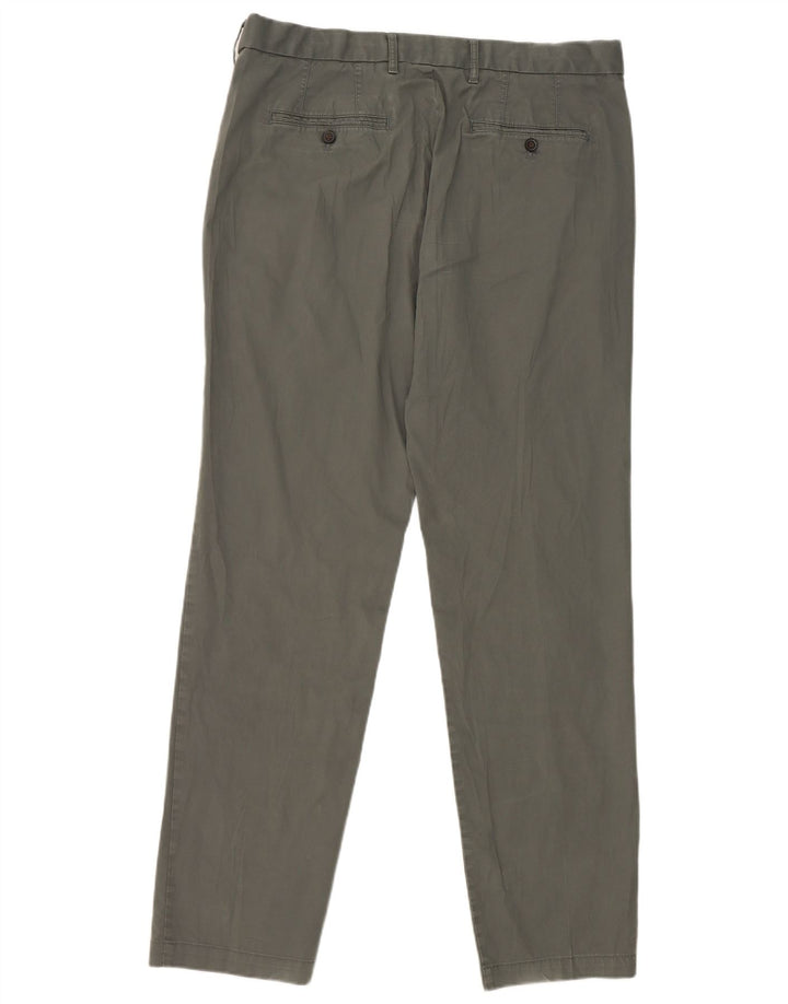 Damskie spodnie chino Marks & Spencer o regularnym kroju W36 L33 Zielona bawełna