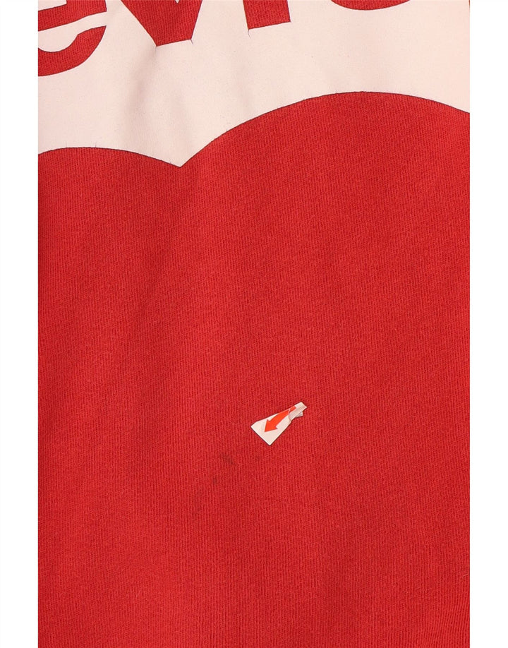 Bluza chłopięca LEVI'S z grafiką, 13-14 lat, czerwona, bawełniana