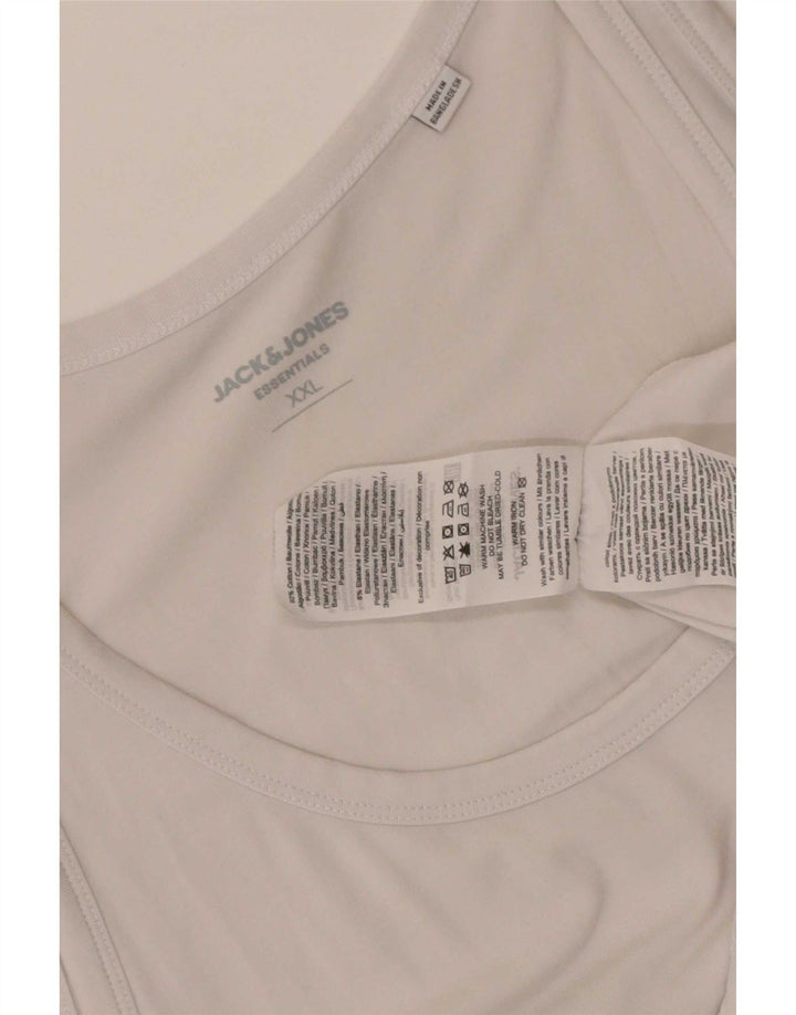 Męska kamizelka Jack & Jones 2XL, biała bawełna